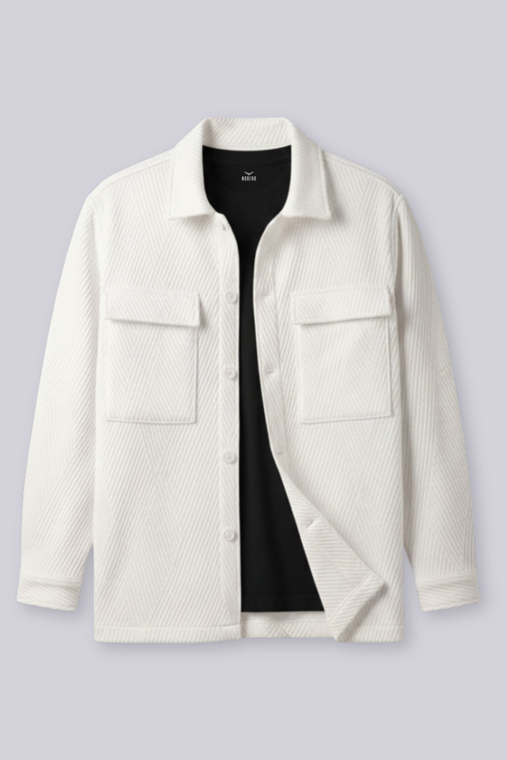 Relaxed Fit Textured Overshirt