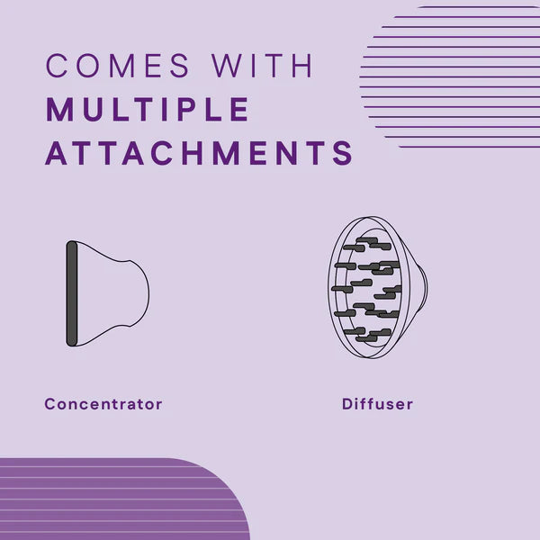 Winston Turbo Smart Dryer 2200 Watt | High-Speed Drying with Diffuser & Concentrator | Winston at Broadway