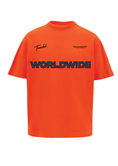 Worldwide Orange Oversized T-Shirt