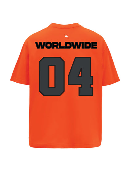 Worldwide Orange Oversized T-Shirt
