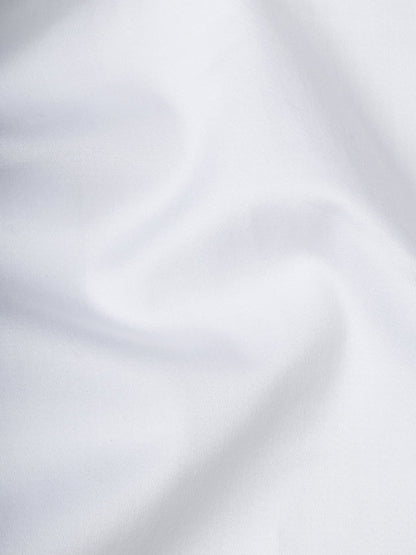Zest Cotton Satin Shirt - Stretch Fit | Kingdom Of White at Broadway
