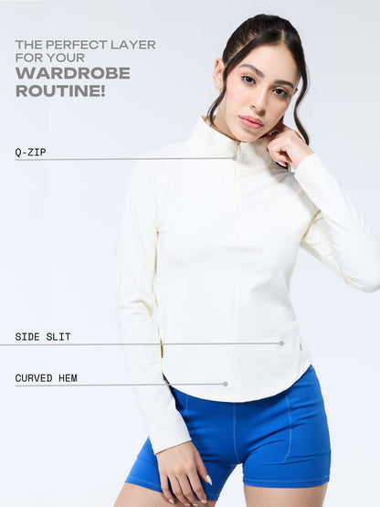 Ivory Zip-It-Up Top