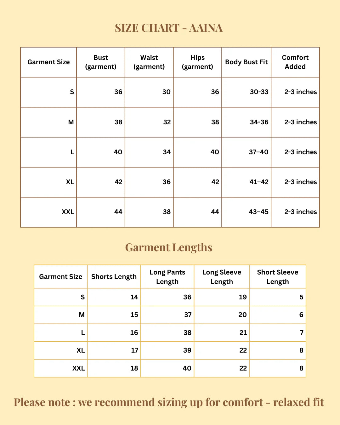 Size Guide