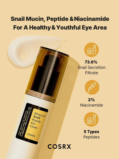 Advanced Snail Peptide Eye Cream - 0.85 fl.oz / 25ml | Cosrx at Broadway