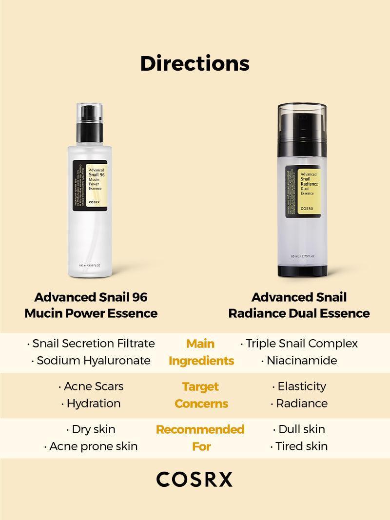 Advanced Snail Radiance Dual Essence - 2.70 fl.oz / 80ml | Cosrx at Broadway
