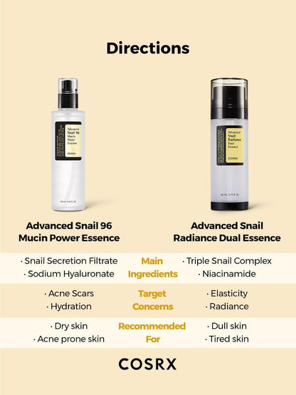 Advanced Snail Radiance Dual Essence - 2.70 fl.oz / 80ml | Cosrx at Broadway
