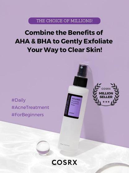 AHA/BHA Clarifying Treatment Toner - 5.07 fl.oz / 150ml | Cosrx at Broadway