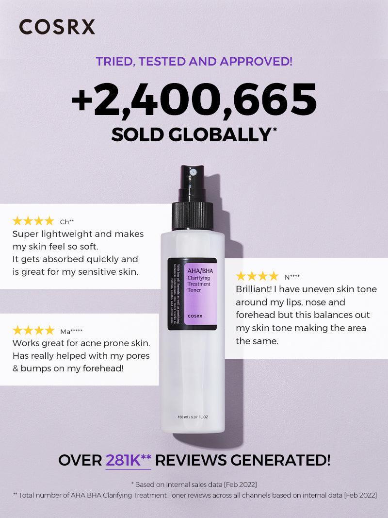 AHA/BHA Clarifying Treatment Toner - 5.07 fl.oz / 150ml | Cosrx at Broadway