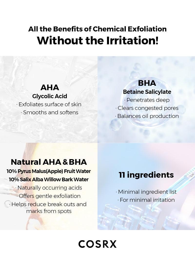 AHA/BHA Clarifying Treatment Toner - 5.07 fl.oz / 150ml | Cosrx at Broadway