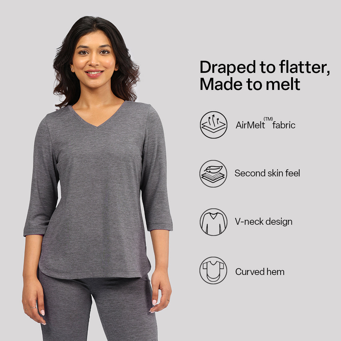 AirMelt ™ Apple Hem Tee | BlissClub at Broadway