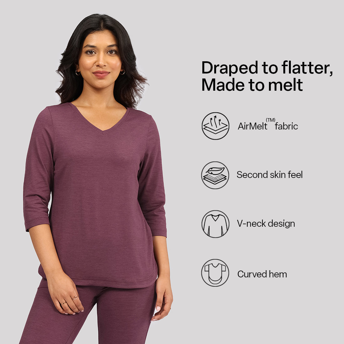 AirMelt ™ Apple Hem Tee | BlissClub at Broadway