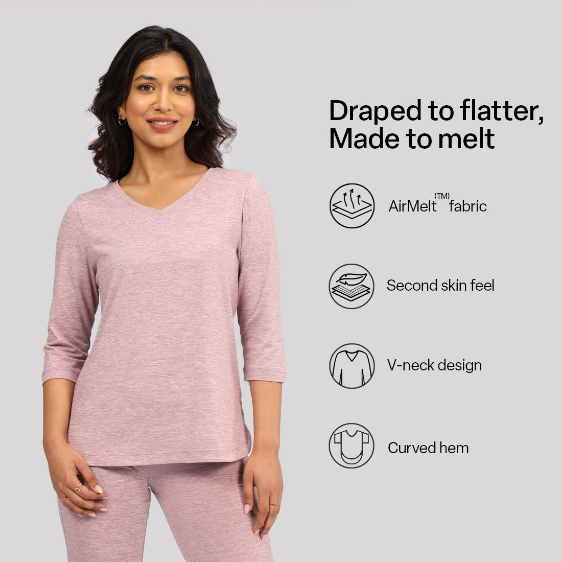 AirMelt ™ Apple Hem Tee | BlissClub at Broadway