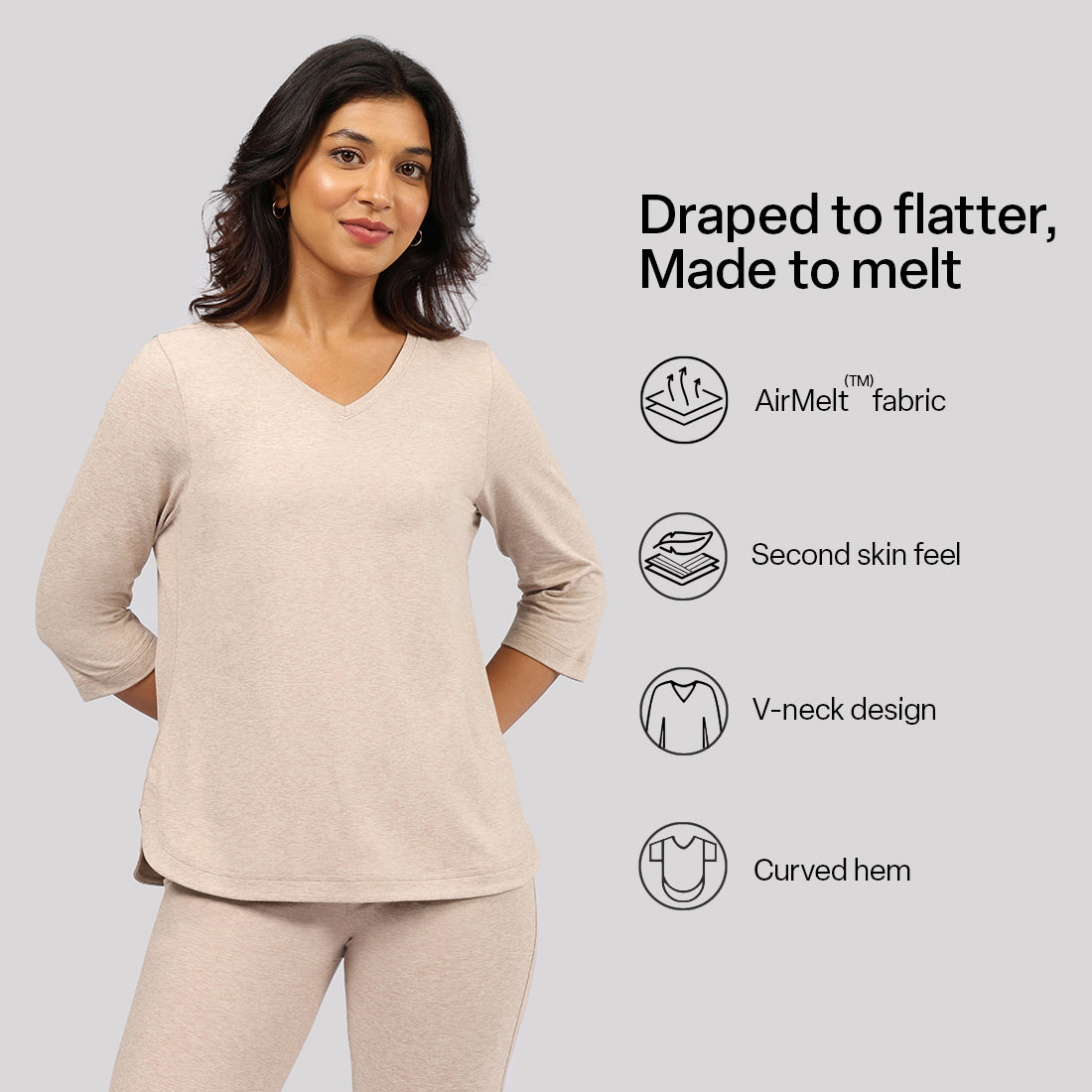 AirMelt ™ Apple Hem Tee | BlissClub at Broadway