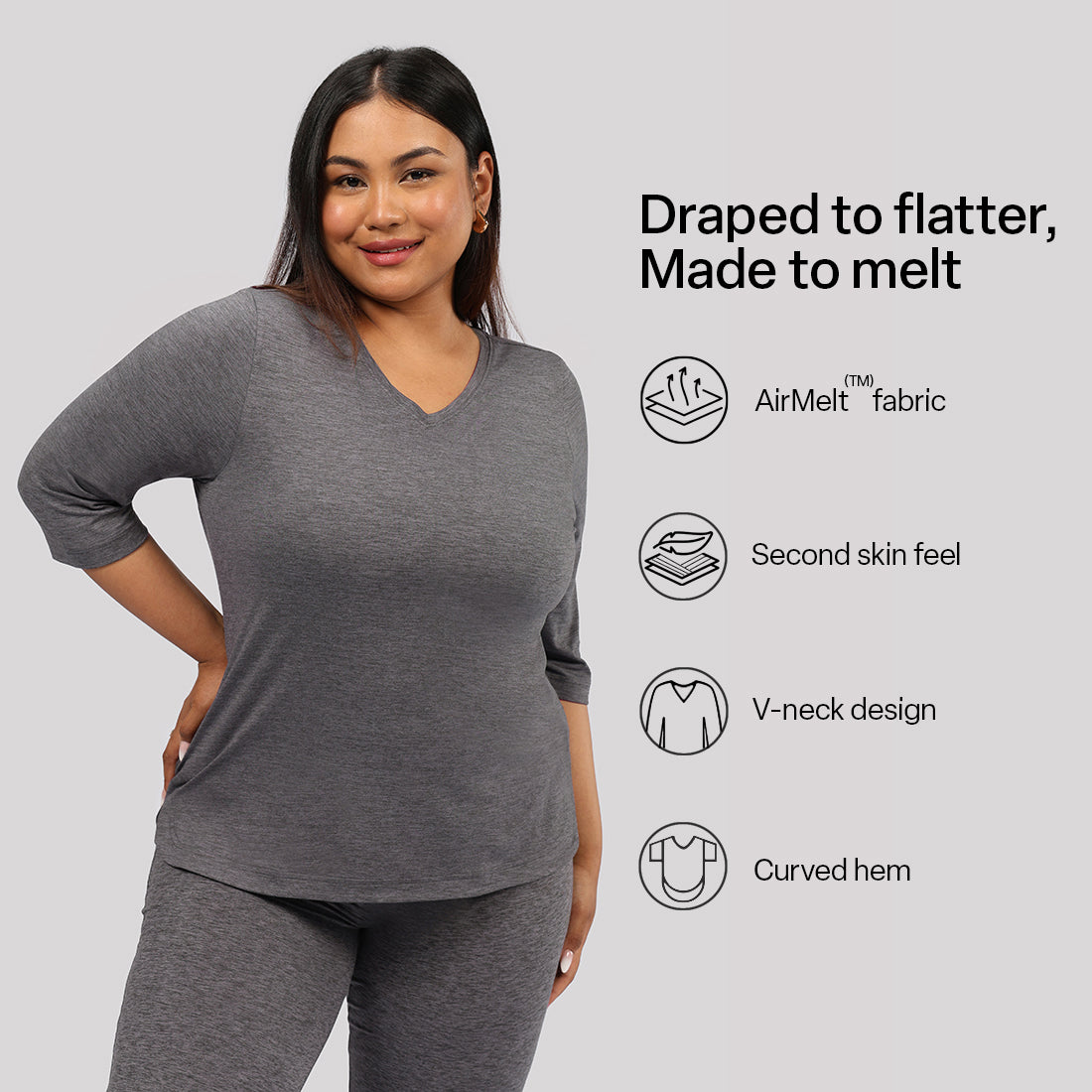 AirMelt ™ Apple Hem Tee | BlissClub at Broadway