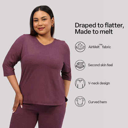 AirMelt ™ Apple Hem Tee | BlissClub at Broadway