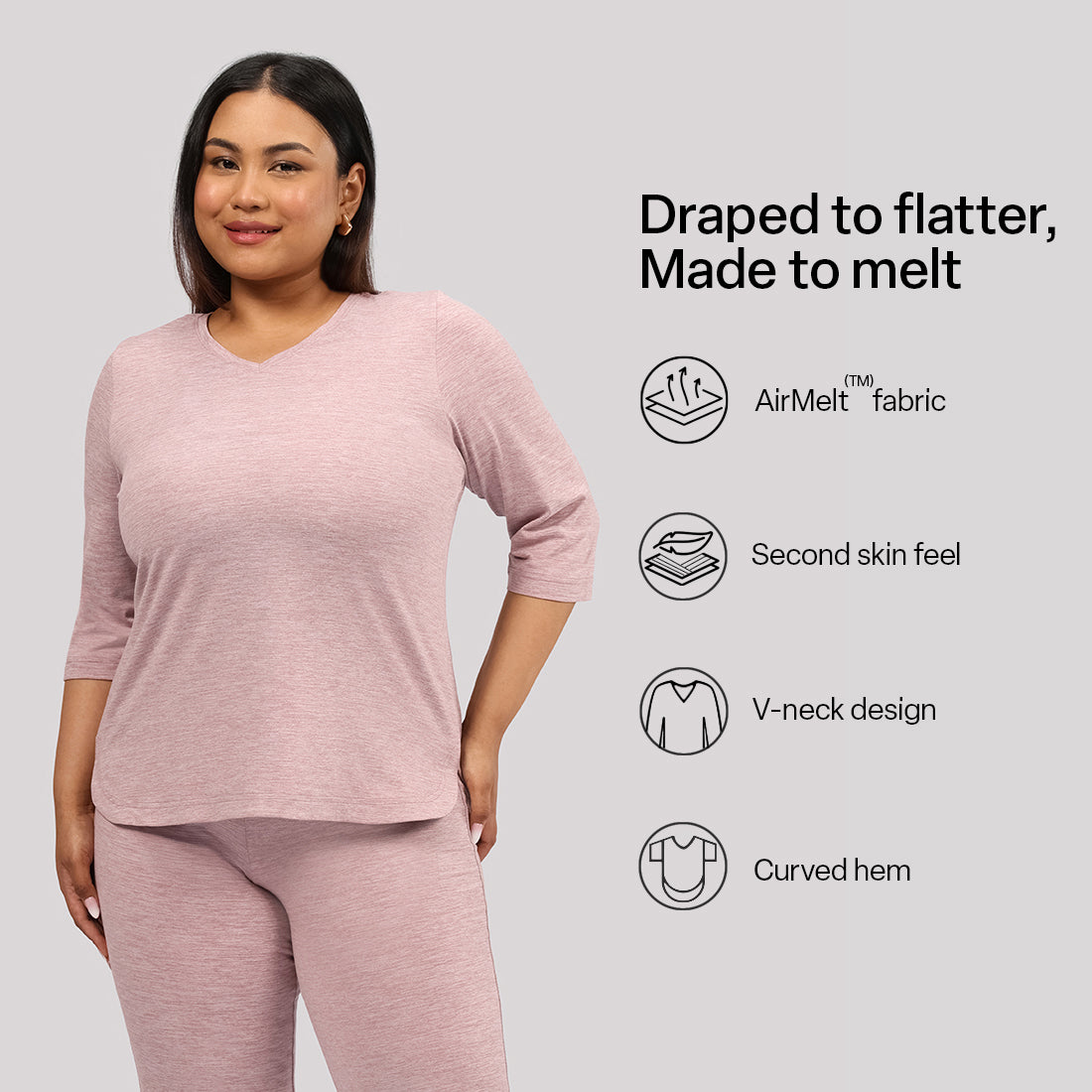 AirMelt ™ Apple Hem Tee | BlissClub at Broadway