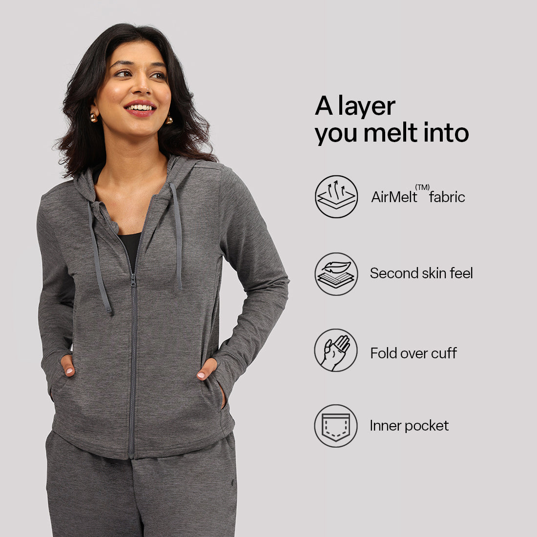 AirMelt ™ Zippered Jacket | BlissClub at Broadway