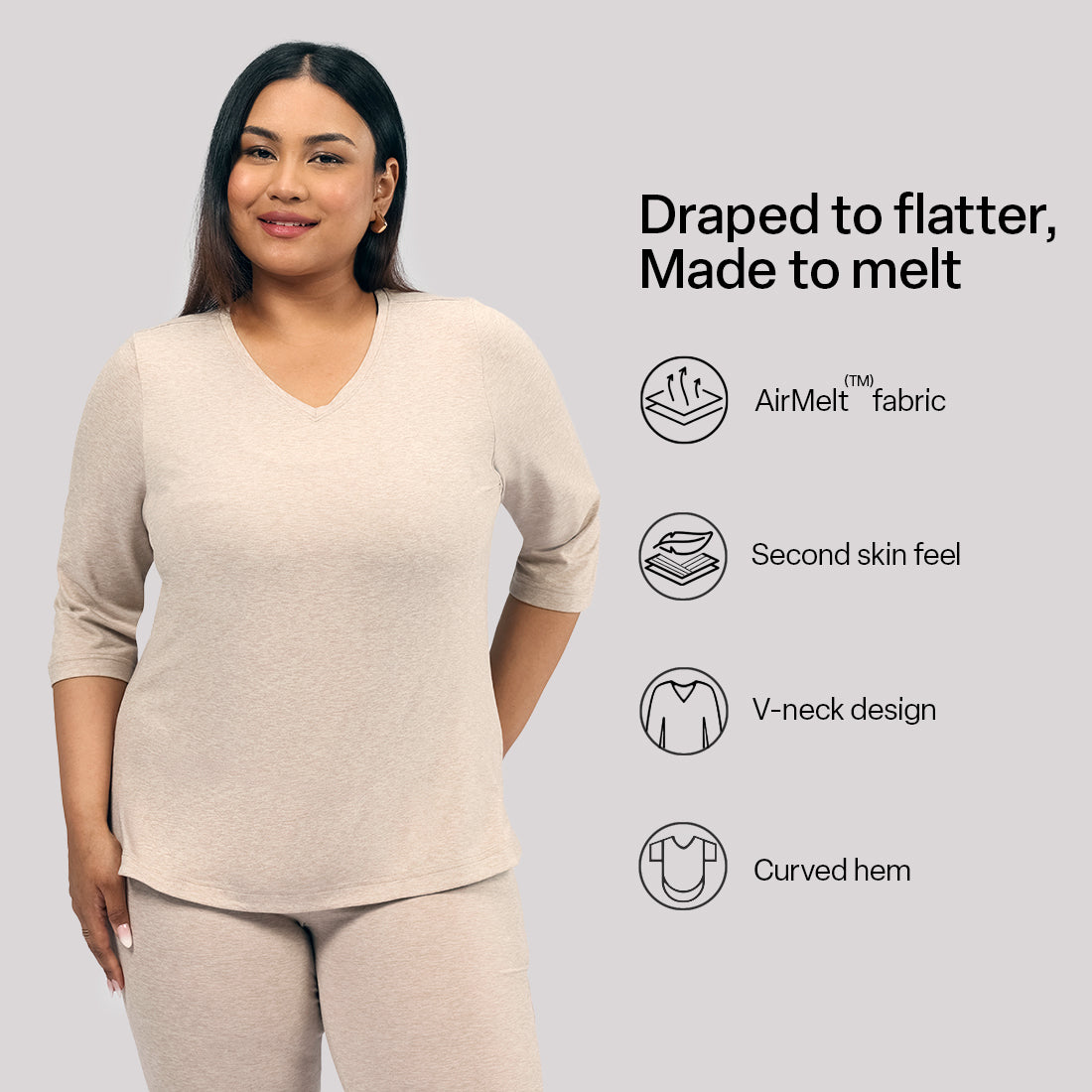 AirMelt ™ Apple Hem Tee | BlissClub at Broadway