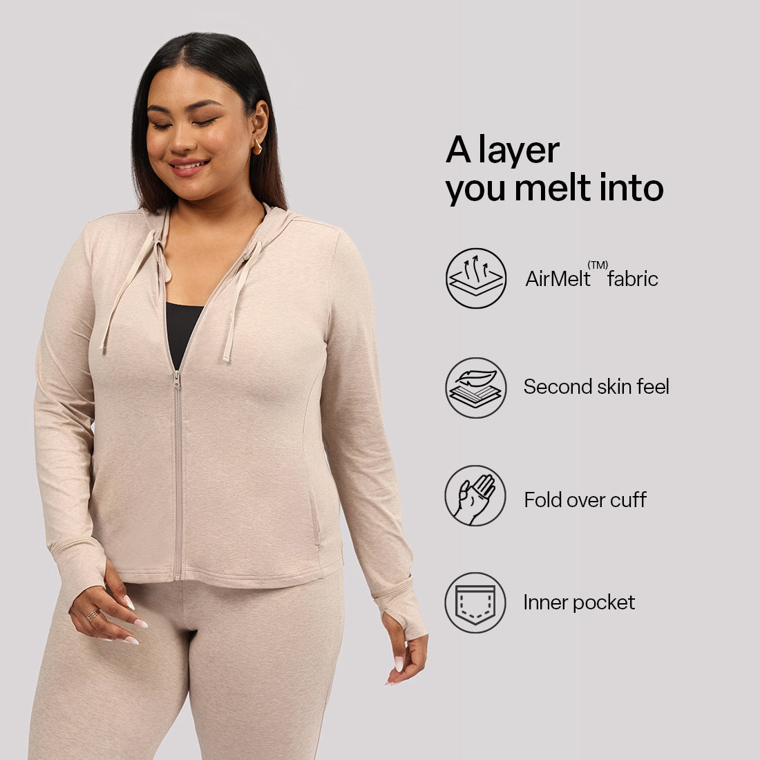 AirMelt ™ Zippered Jacket | BlissClub at Broadway