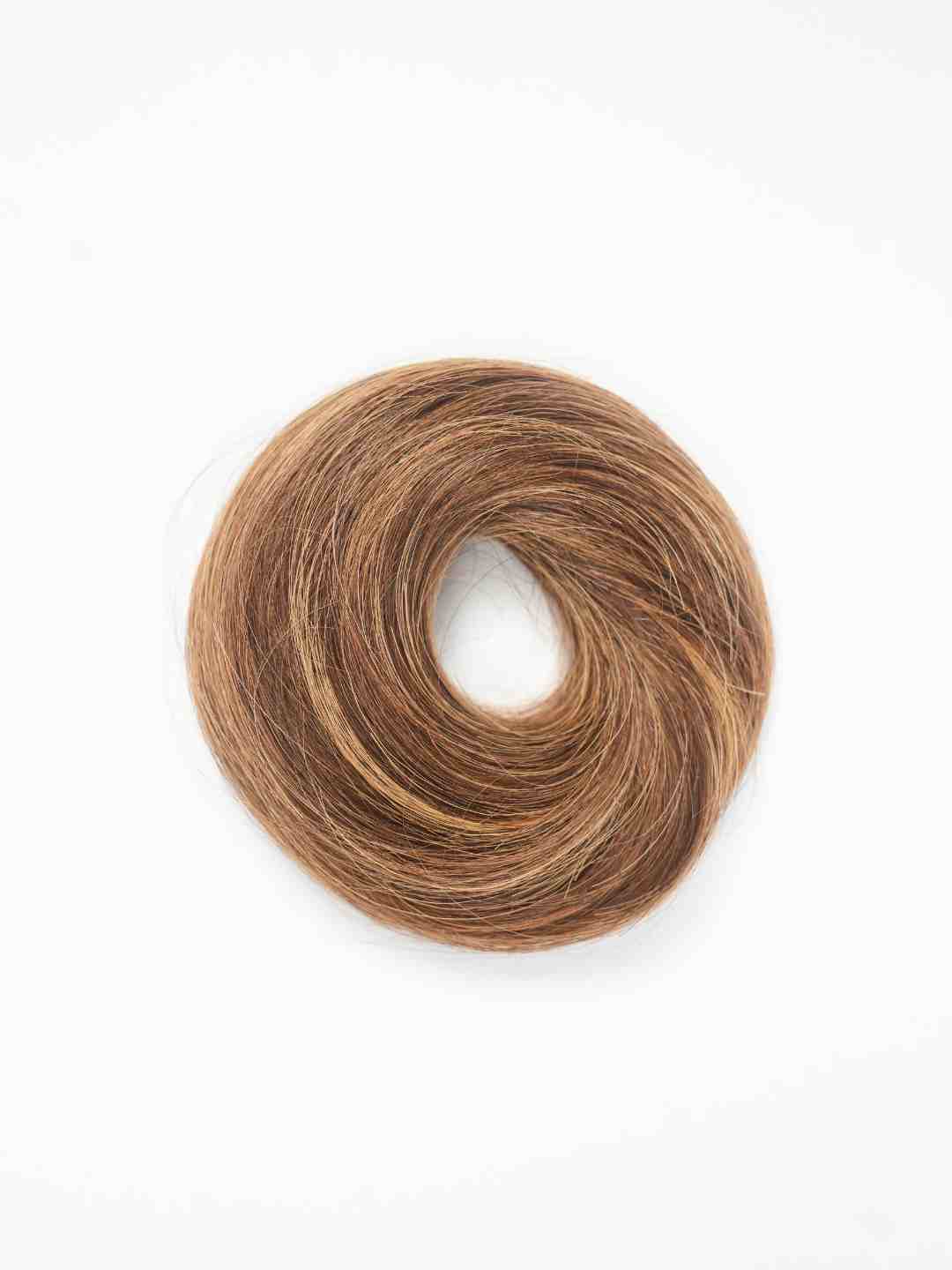 Human Hair Donut Scrunchie Ash Highlights | Small | Nish Hair at Broadway