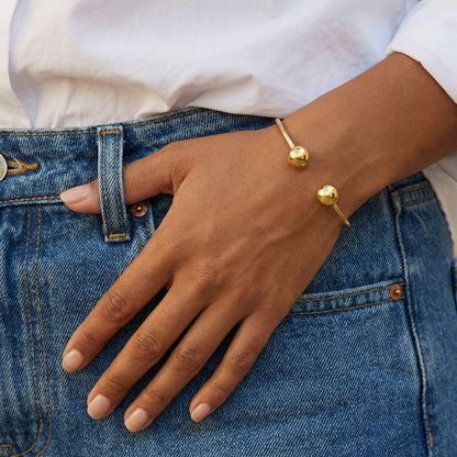 Ball Cuff Bangle Bracelet