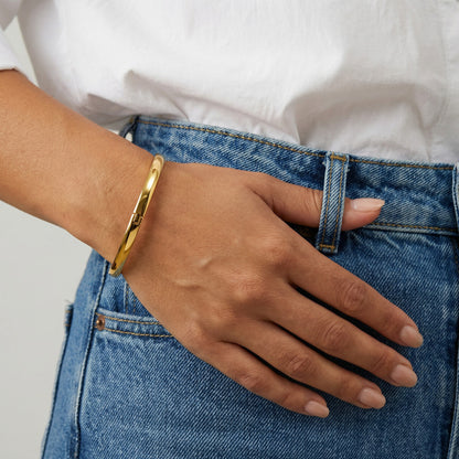 Plain Stackable Bangle Bracelet | 6MM