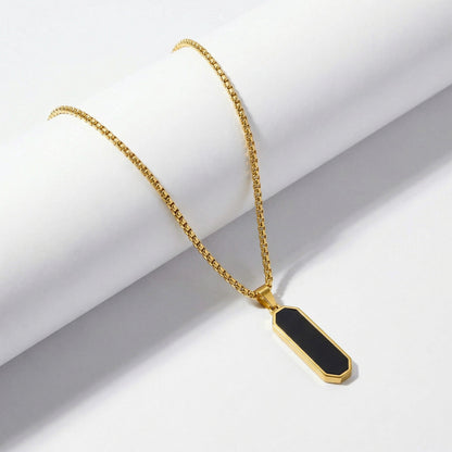 Midnight Prism Necklace- Gold