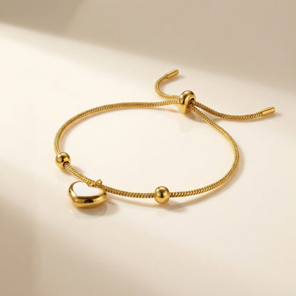 Moonstone Heart Bracelet