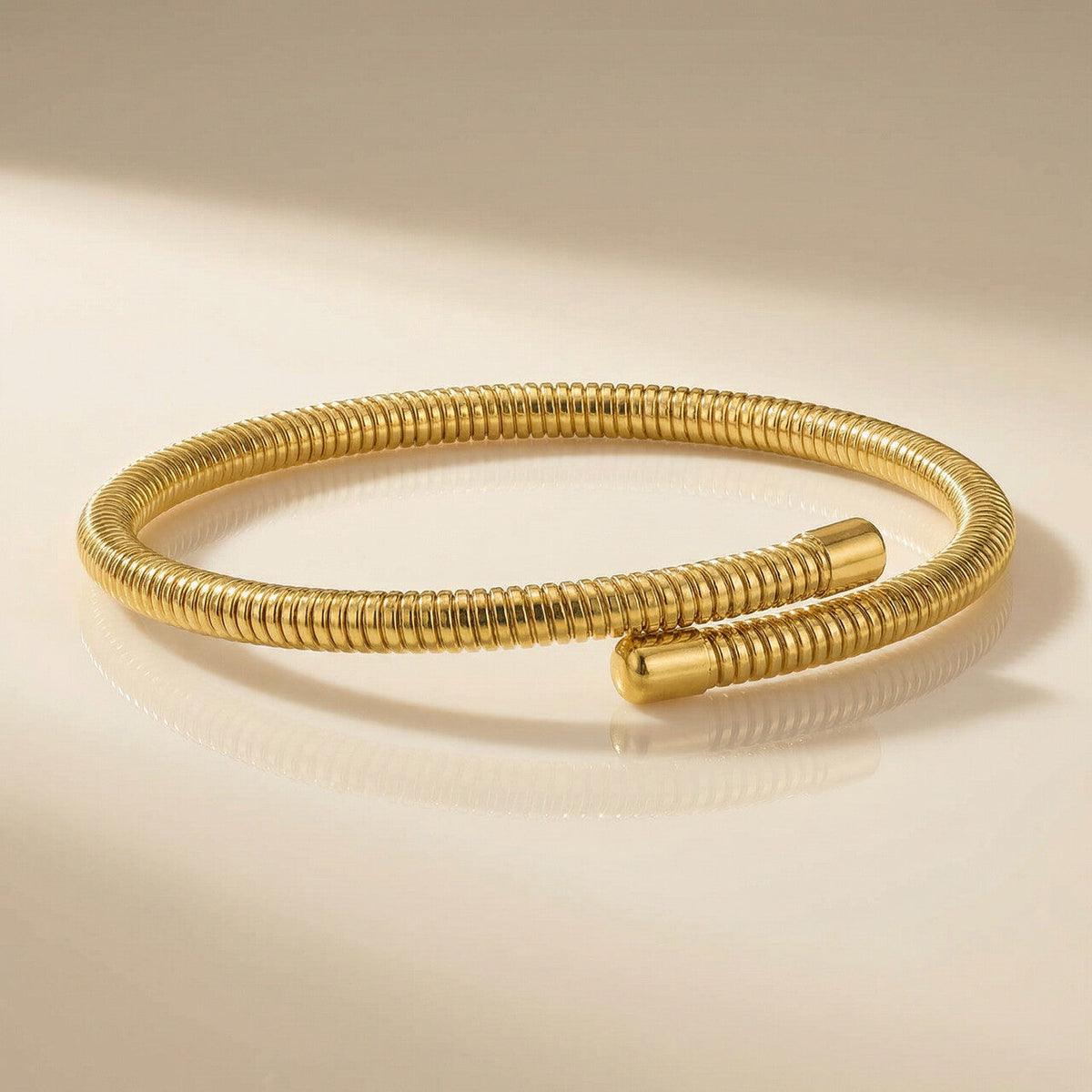 Stackable Wraparound Gold Bracelet