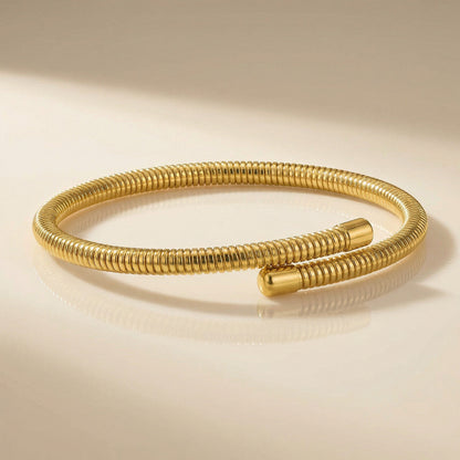 Stackable Wraparound Gold Bracelet