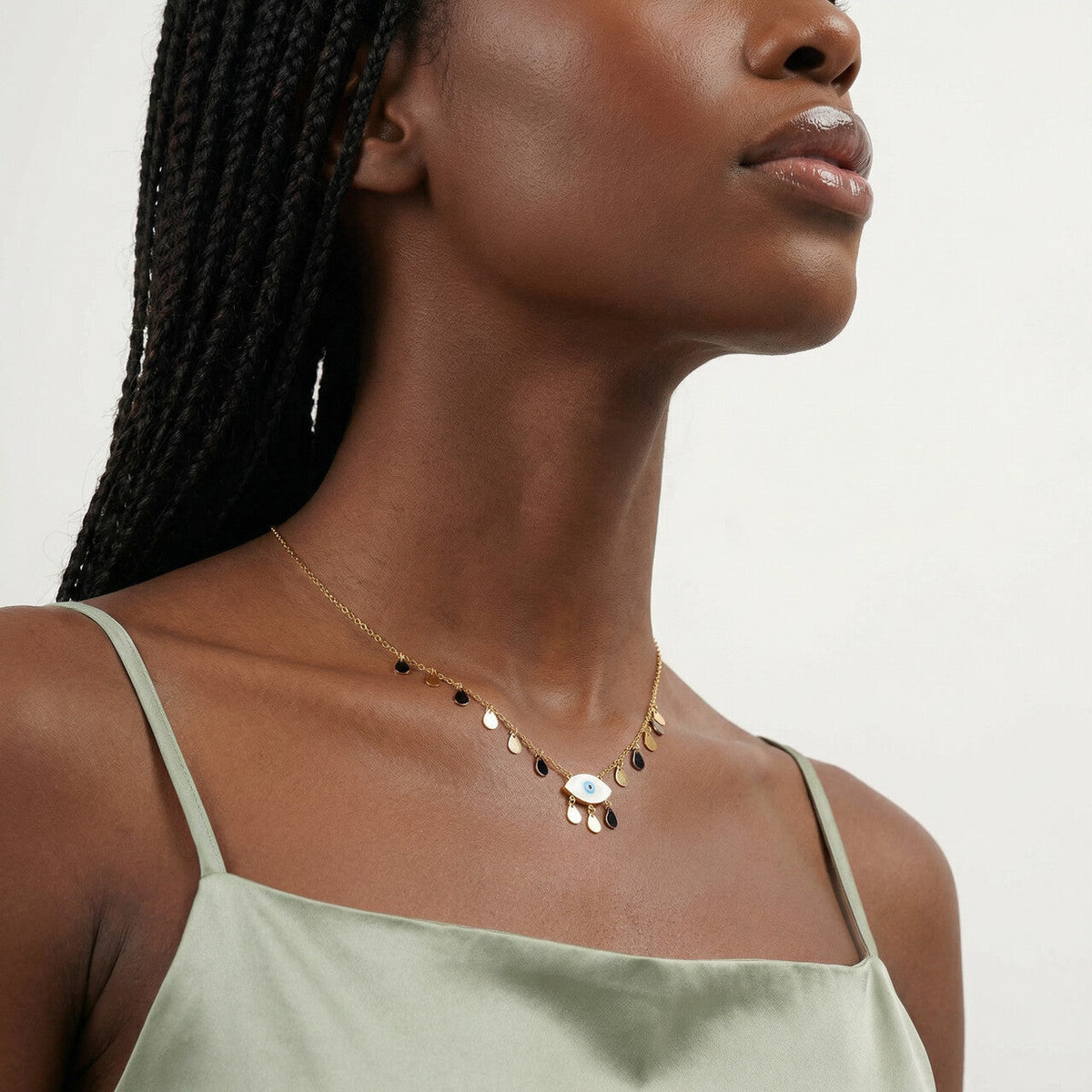 Mystic Eye Drizzle Necklace