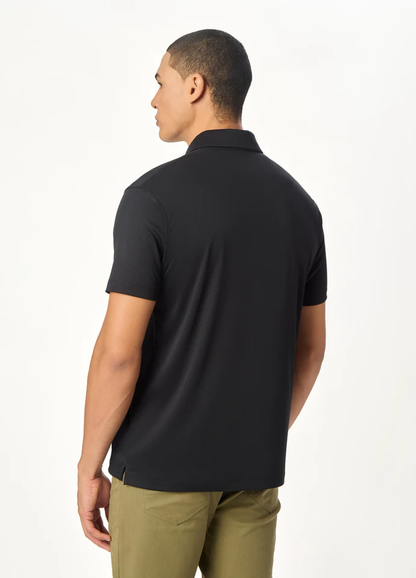ARIN â€“ The Lucky Dove Black Polo-Lustra Cotton
