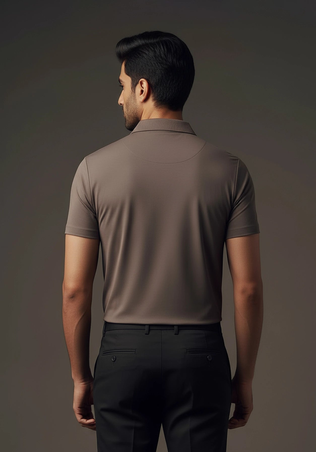 The Monarch Liquid Zipper Polo Slate