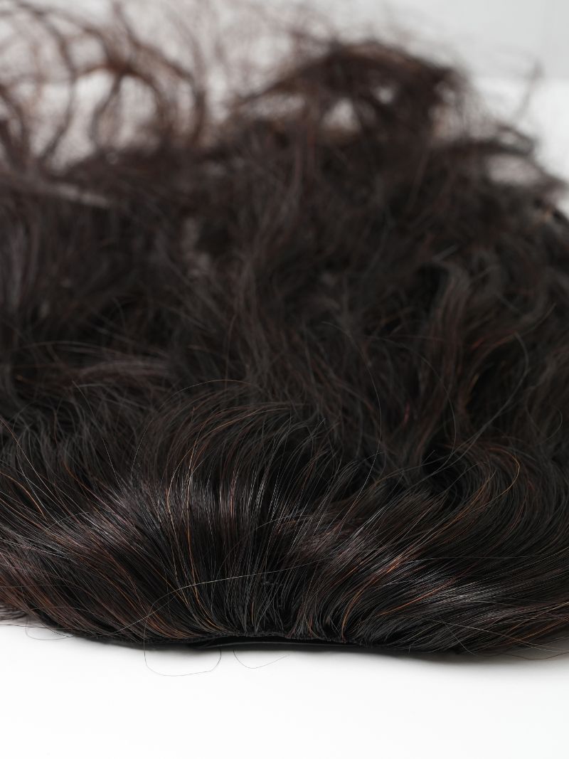 Backcombed hair topper – 14-16 inch- Lace Base – 4×4 | Nish Hair