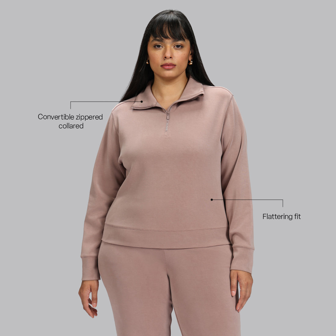 BareButter™ Pullover With Zipper | BlissClub at Broadway