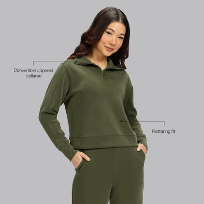 BareButter™ Pullover With Zipper | BlissClub at Broadway