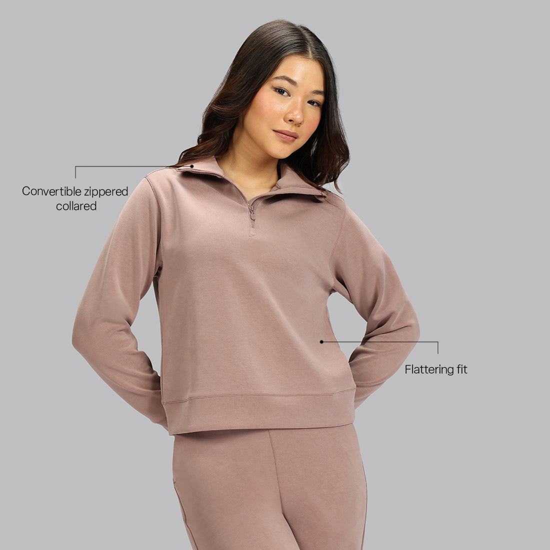 BareButter™ Pullover With Zipper | BlissClub at Broadway