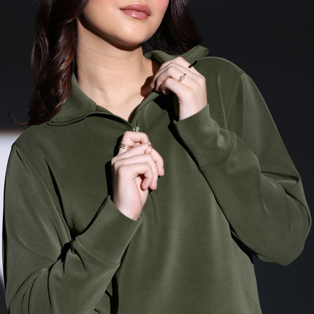 BareButter Pullover With Zipper
