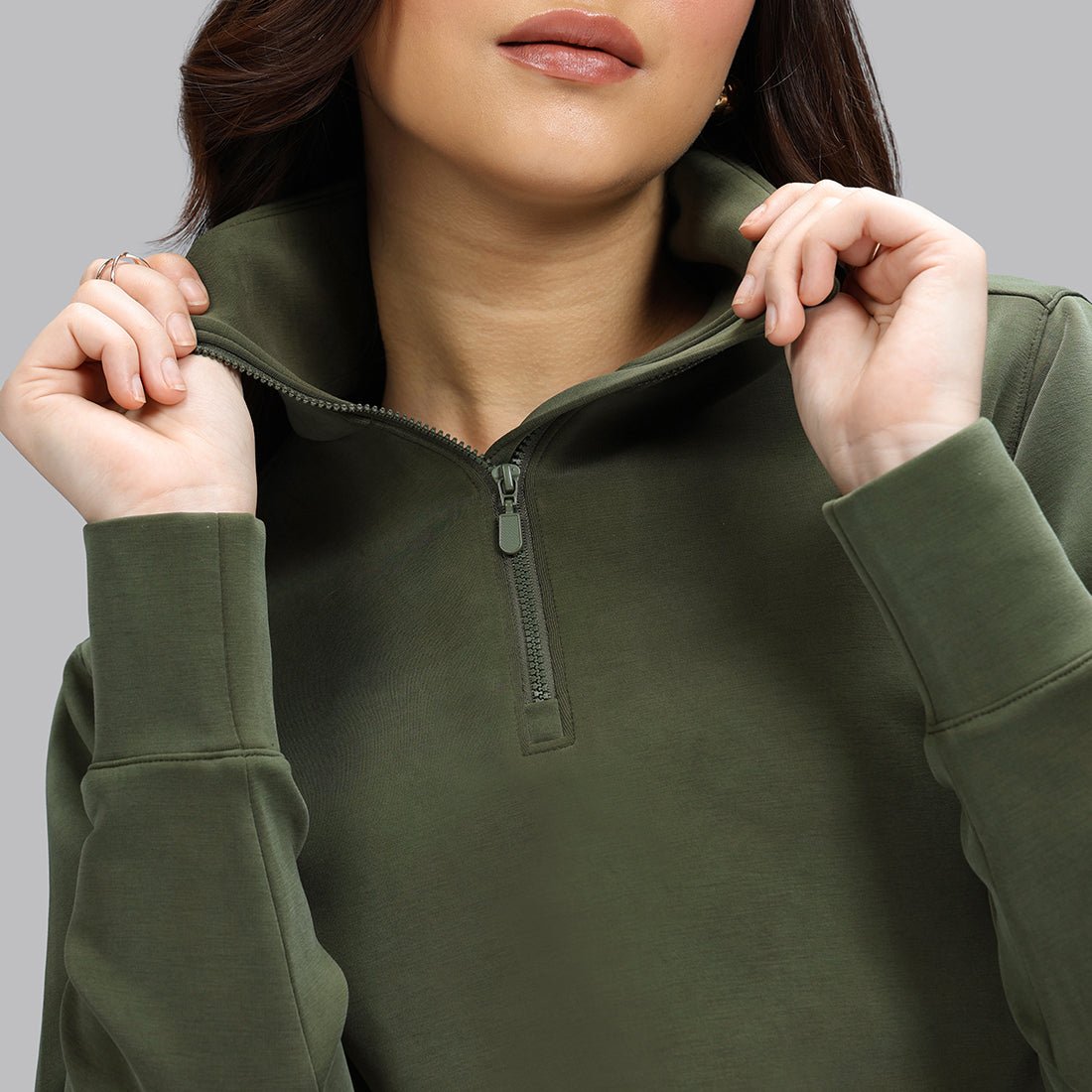 BareButter Pullover With Zipper
