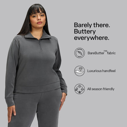 BareButter Pullover With Zipper