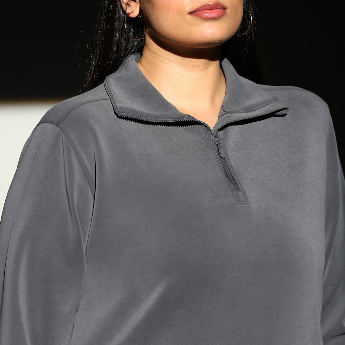 BareButter Pullover With Zipper