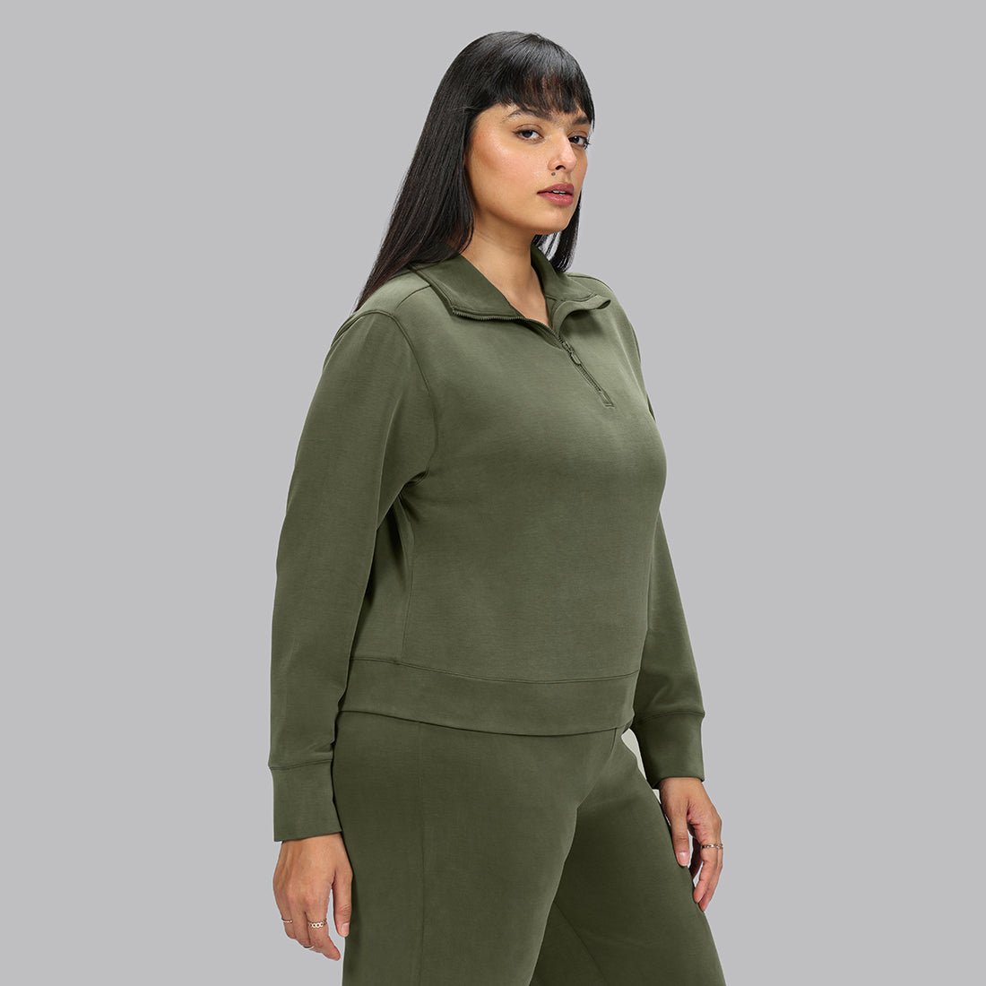 BareButter Pullover With Zipper