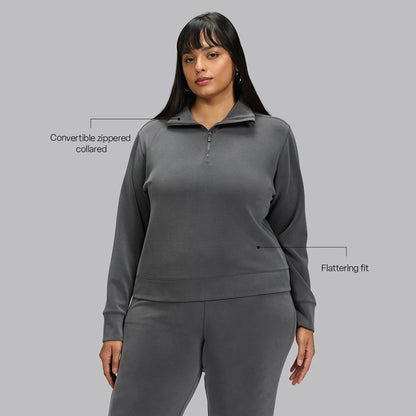 BareButter Pullover With Zipper