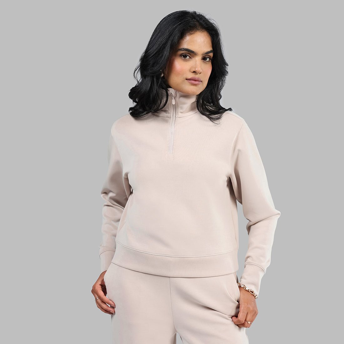 BareButter Pullover With Zipper