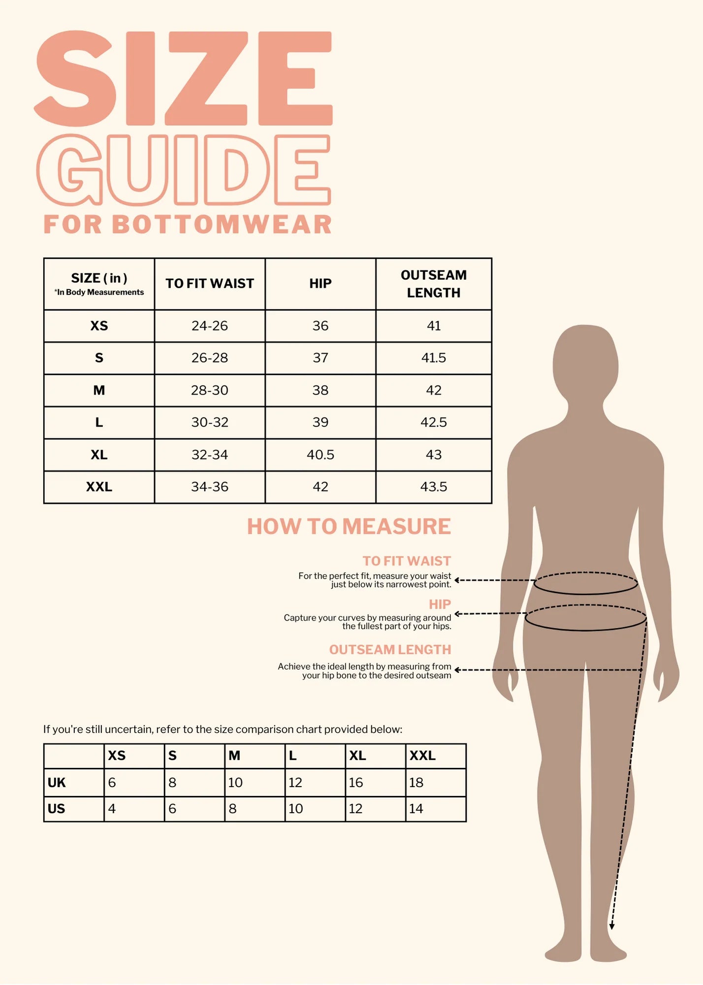 Size Chart for Red All-Day Flex Flare Pants