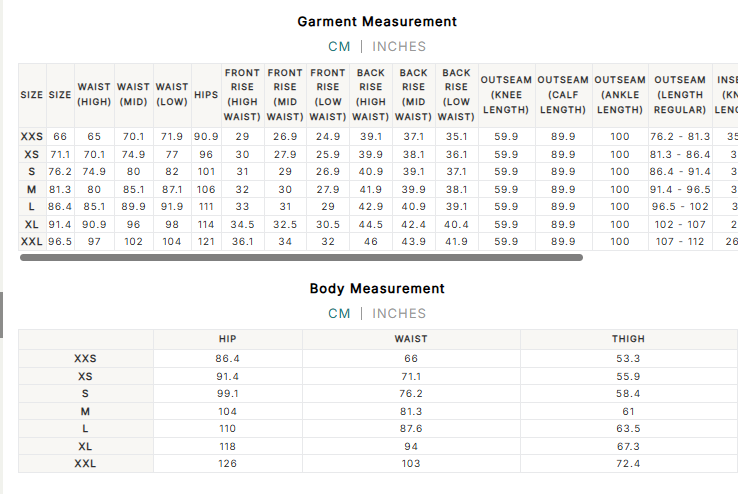 Size Guide