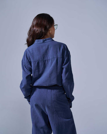 RWDY MONO FLOW SHIRT | COASTAL NAVY