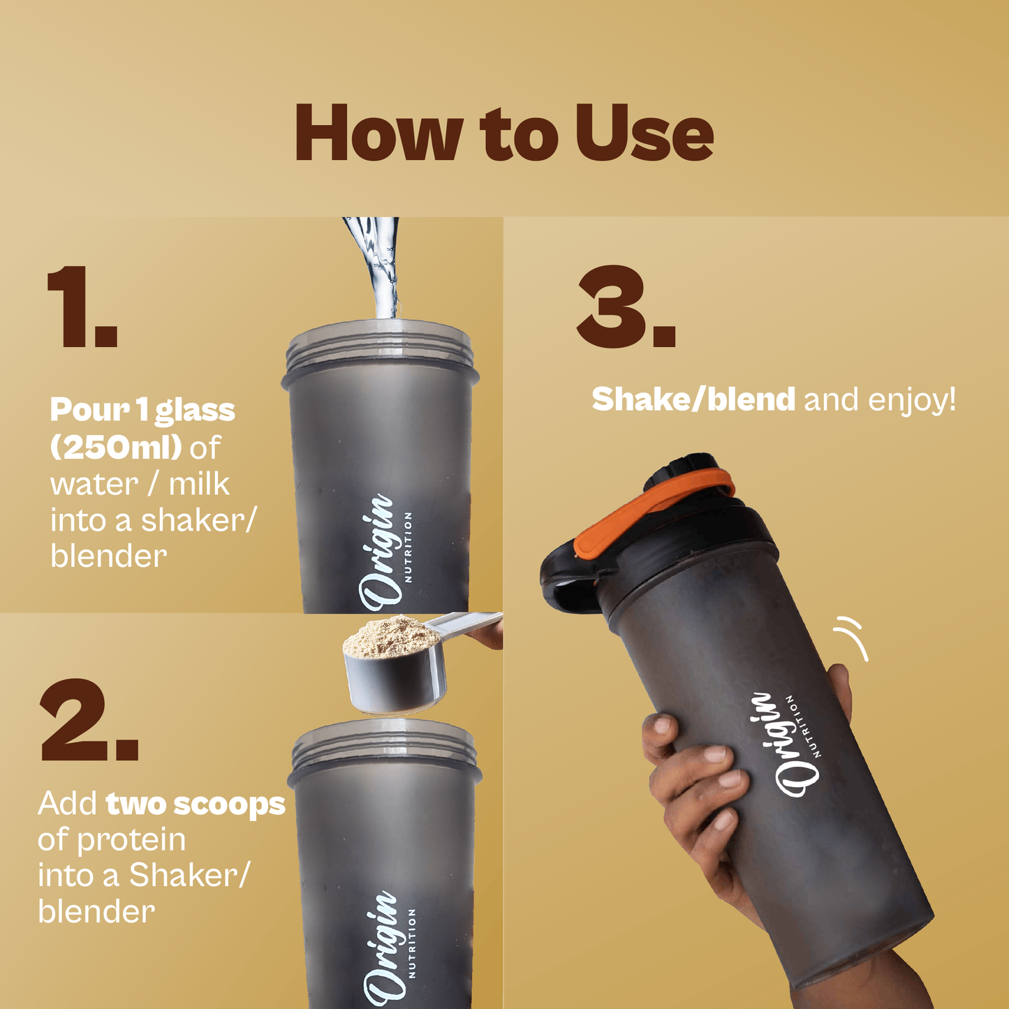 Origin Nutrition Daily Plant Protein  Vanilla