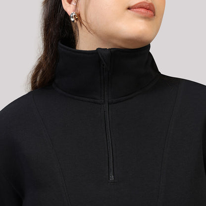 BlissTerry™ Cotton Pullover with Zipper
