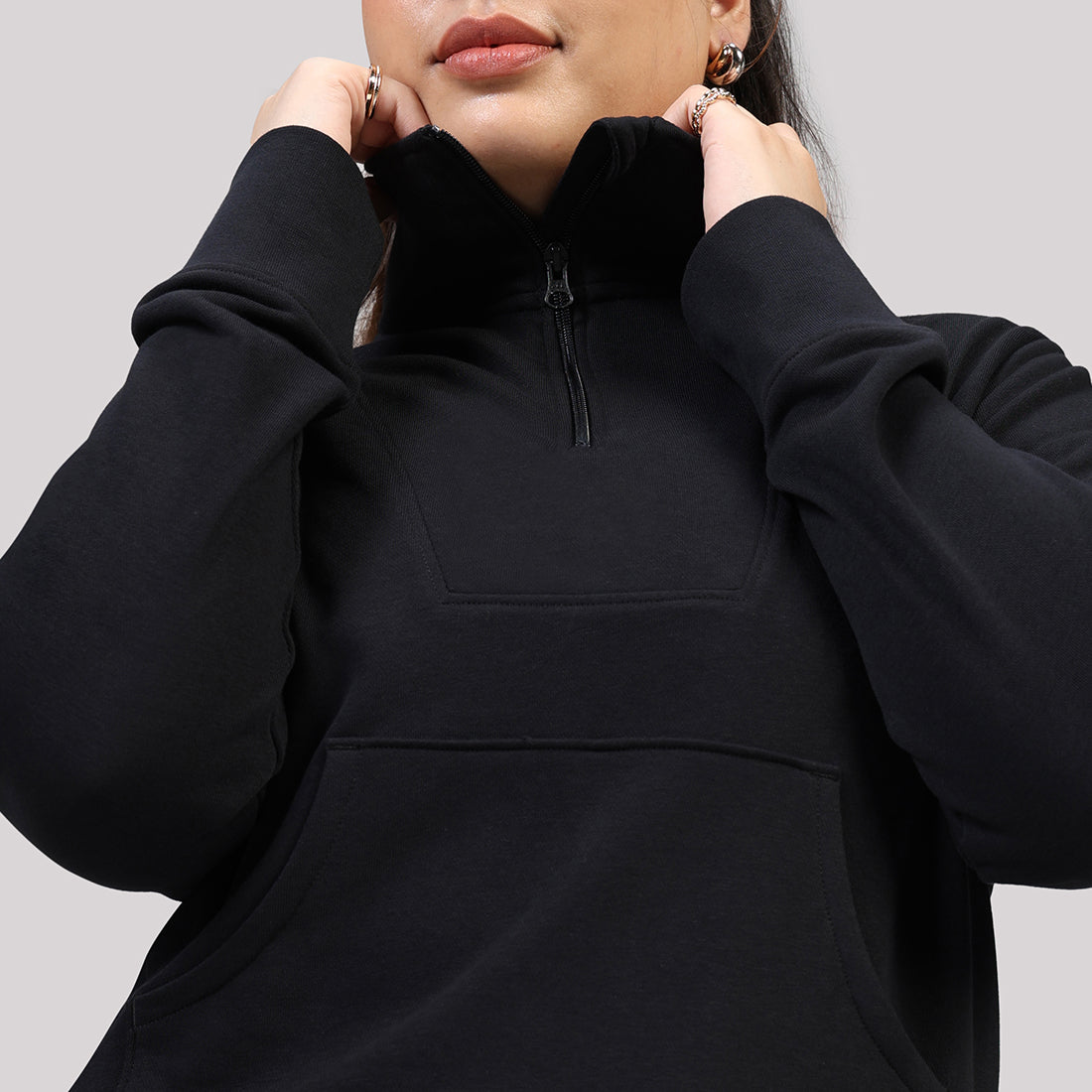 BlissTerry™ Cotton Pullover with Zipper